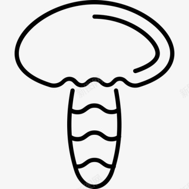 白桦蘑菇食品配料图标