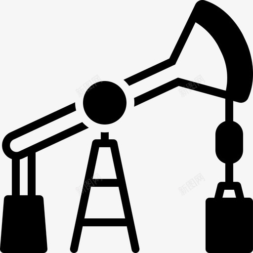 油泵井架石油能源svg_新图网 https://ixintu.com 油泵 石油 井架 能源 生产