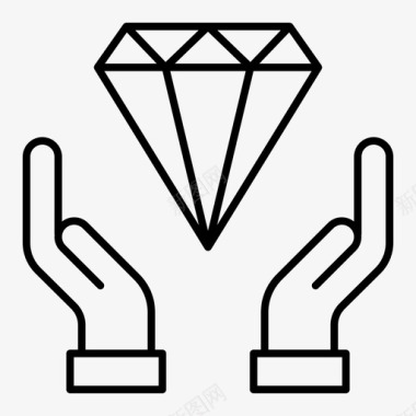 保护钻石珠宝图标