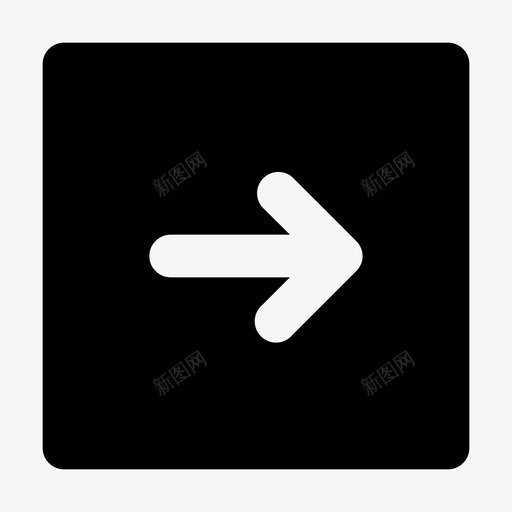 右箭头矩形svg_新图网 https://ixintu.com 箭头 矩形 方形