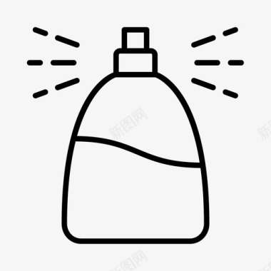 喷雾瓶清洁香水图标