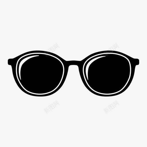 圆形太阳镜眼镜墨镜svg_新图网 https://ixintu.com 眼镜 太阳镜 圆形 墨镜