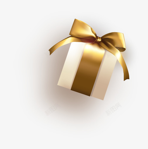 礼物礼盒金色圣诞节新年装饰图png免抠素材_新图网 https://ixintu.com 礼物 礼盒 金色 圣诞节 新年 装饰