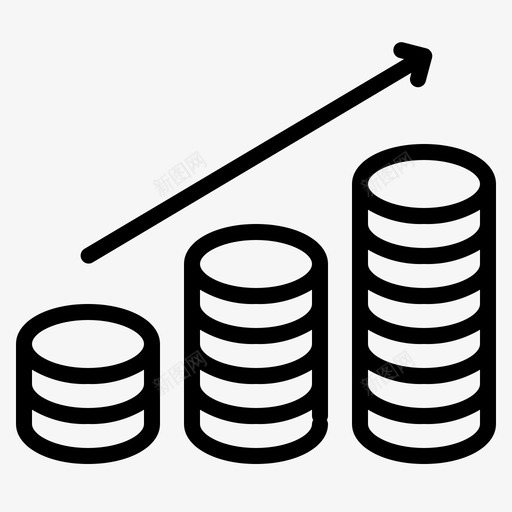 硬币图商业图表svg_新图网 https://ixintu.com 硬币 商业 图表 搜索引擎 优化