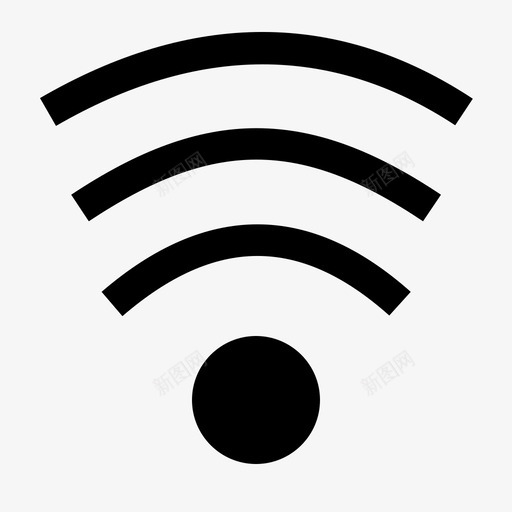 wifi信号计算机硬件svg_新图网 https://ixintu.com 信号 计算机 硬件