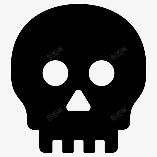 死头恐怖svg_新图网 https://ixintu.com 死死 恐怖 头骨