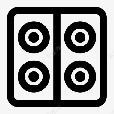 扬声器音乐唱歌图标