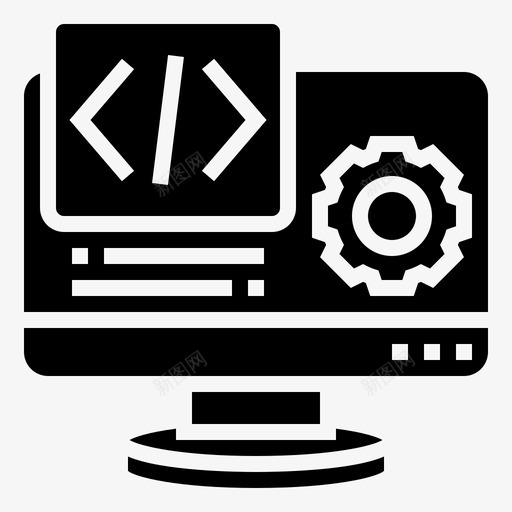 网络应用编码svg_新图网 https://ixintu.com 网络应用 编码 计算 处理 在线 营销 字形