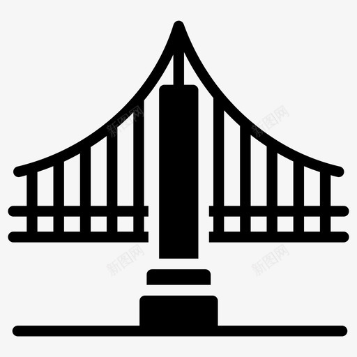 金门大桥加利福尼亚大桥金桥svg_新图网 https://ixintu.com 金门 大桥 加利 利福 尼亚 金桥 吊桥 一套 地标 大学 字形
