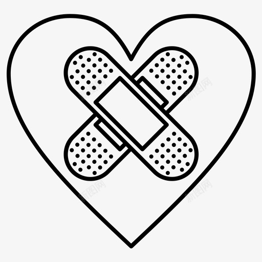 破碎破碎的心爱svg_新图网 https://ixintu.com 破碎 心爱 医疗卫生 常规