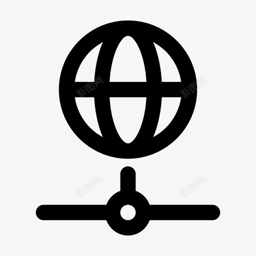 地球仪连接互联网svg_新图网 https://ixintu.com 网络 地球仪 连接 互联网 网络服务 服务器 共享 跳跃 图标 粗体