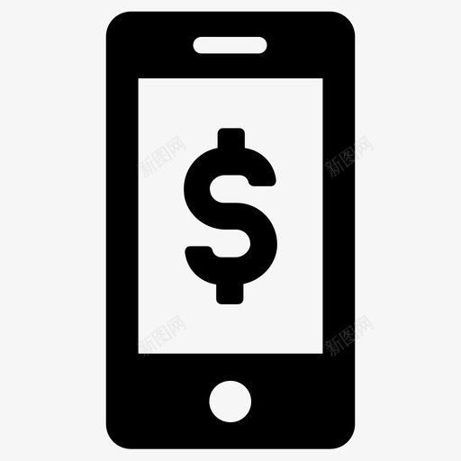 付费电话电子支付手机银行svg_新图网 https://ixintu.com 支付 付费 电话 手机 电子 银行 移动
