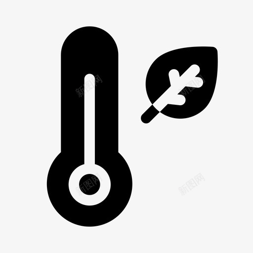 温度湿度季节svg_新图网 https://ixintu.com 温度 湿度 季节 温度计 天气 秋季 固体