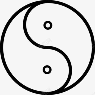 阴阳中国哲学图标