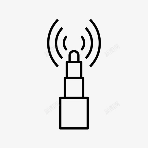 wifi信号网络wifi网络svg_新图网 https://ixintu.com 信号 网络 网络通信