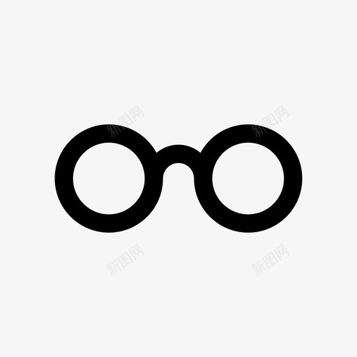 圆眼镜复古视觉svg_新图网 https://ixintu.com 眼镜 复古 视觉 第五