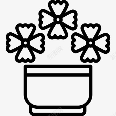花盆装饰花园图标