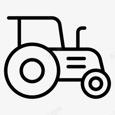 拖拉机农业犁图标