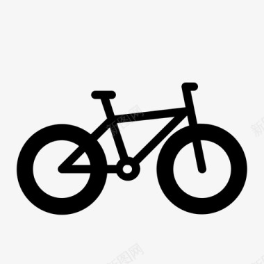 山地自行车自行车极限图标
