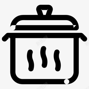 压力锅食品厨房图标
