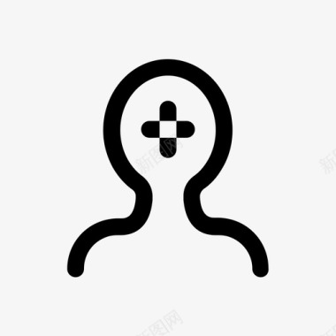 注册添加帐户添加联系人图标