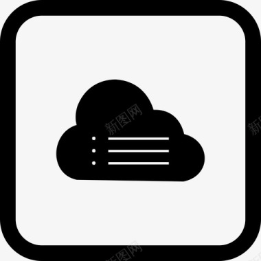 云数据文件存储图标
