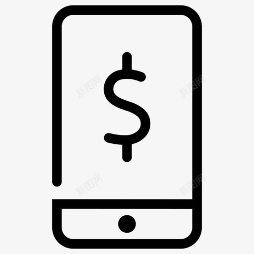 移动货币银行美元svg_新图网 https://ixintu.com 移动 货币 银行 美元 支付 基本 符号