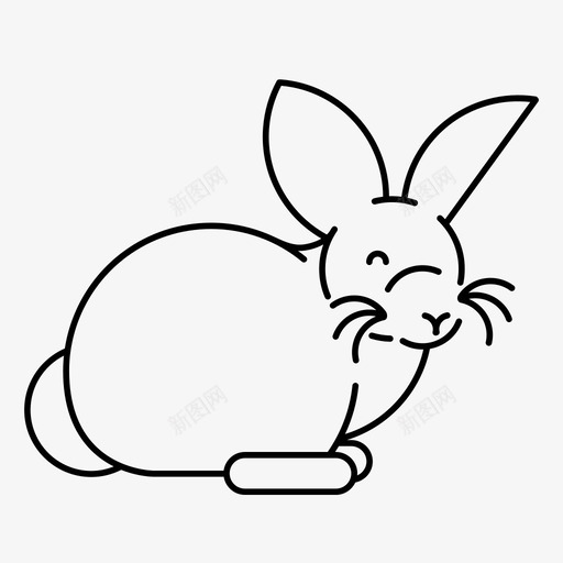 兔子动物罗布svg_新图网 https://ixintu.com 兔子 动物 罗布 宠物 几何
