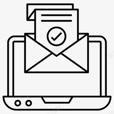验证邮件批准邮件检查邮件图标