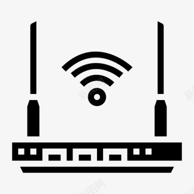 无线路由器互联网调制解调器图标