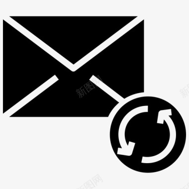 垃圾邮件电子邮件警报通知图标