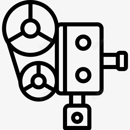 放映机胶卷旧的svg_新图网 https://ixintu.com 复古 放映机 胶卷 旧的 录音机 卷轴 科技