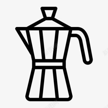 莫卡壶咖啡浓缩咖啡图标