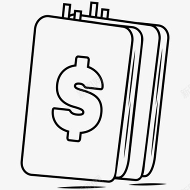 财务手册小册子业务日记图标