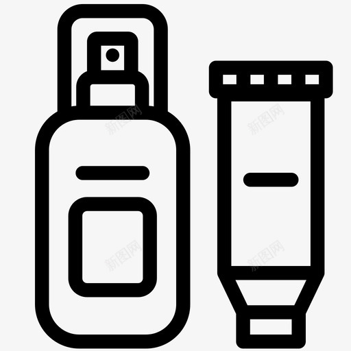 瓶子奶油乳液svg_新图网 https://ixintu.com 瓶子 奶油 乳液 香水 护肤品 美容