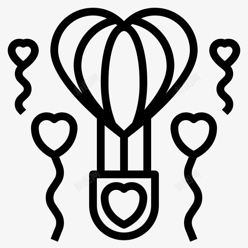 热气球周年纪念庆祝svg_新图网 https://ixintu.com 热气球 周年纪念 庆祝 情侣 快乐 爱情 情人节 提纲