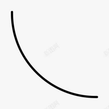 曲线弯曲形状图标