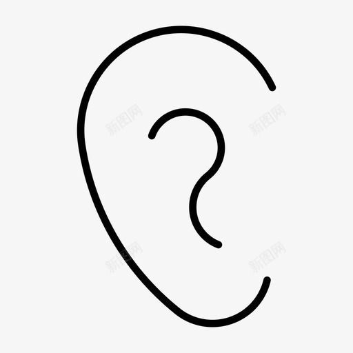 耳耳鼻喉科人体svg_新图网 https://ixintu.com 耳耳 耳鼻喉科 人体