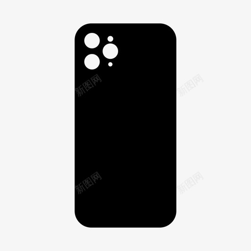 iphone11pro黑色手机壳svg_新图网 https://ixintu.com 手机 黑色 机壳 智能