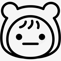 儿童情绪中性婴儿儿童高清图片