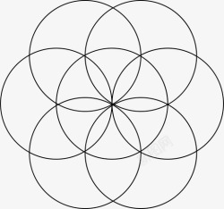 六瓣花点六瓣花几何形状高清图片