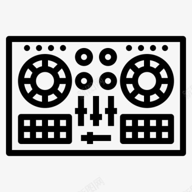 dj控制器乐器音乐图标