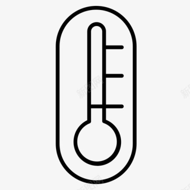 温度汽车温度温度表图标