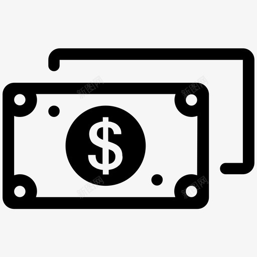 纸币钞票商业svg_新图网 https://ixintu.com 纸币 钞票 商业 价值 电子商务