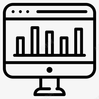 分析数据图表图标