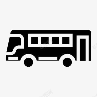 公共汽车假日旅游图标
