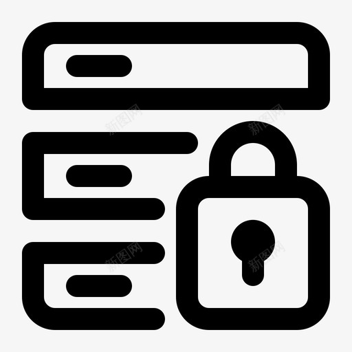 服务器锁数据托管svg_新图网 https://ixintu.com 服务器 数据 托管 存储 互联网 安全线