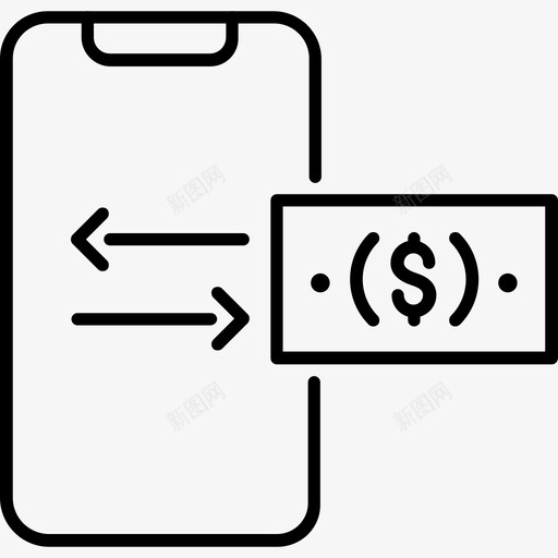 在线货币商业支付svg_新图网 https://ixintu.com 在线 货币 商业 支付 电话 技术