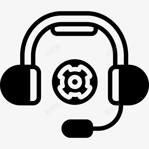 呼叫中心联系人耳机svg_新图网 https://ixintu.com 呼叫中心 联系人 耳机 热线 信息 服务