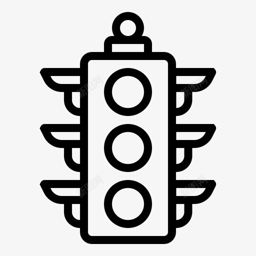 红绿灯信号机运输工具svg_新图网 https://ixintu.com 红绿灯 信号机 运输工具